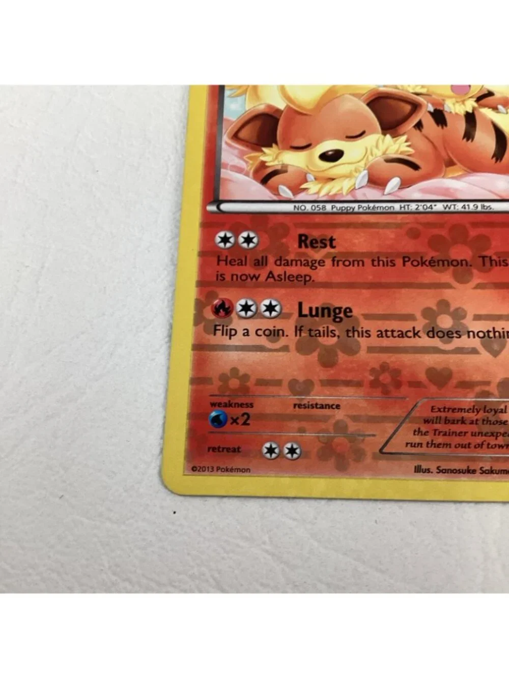 Growlithe RC4/RC25 Legendary Treasures: Radiant Collection Pokemon TCG Holo Rare